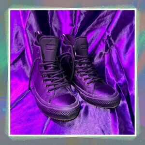 Converse Chuck Taylor Black Waterproof Lunarlon 157460C - 7.5M/9W - $40